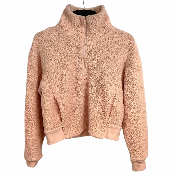 CHAMPION C9 Fuzzy Peach Fleece 1/4 Zip Top SZ-XS - Picture 8 of 9